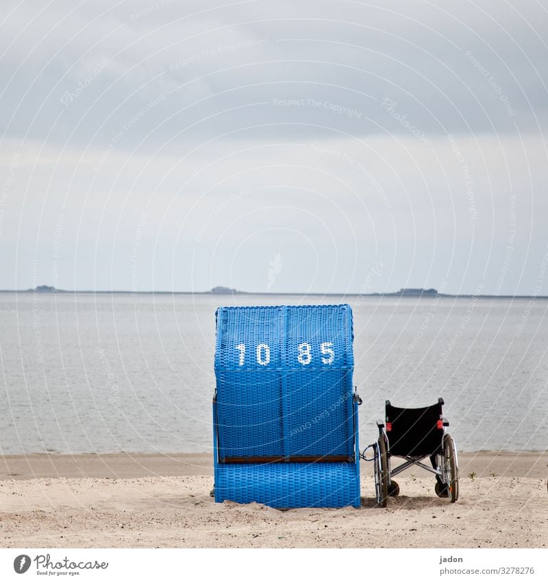 farsighted | at sea. Healthy Senior citizen Life Environment Nature Landscape Sand Water Sky Beautiful weather Waves Coast Beach Ocean Digits and numbers