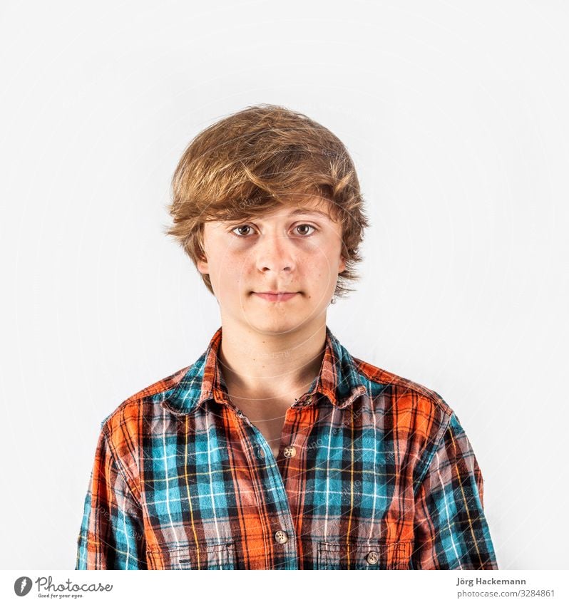 smiling boy in the studio Lifestyle Joy Happy Beautiful Face Leisure and hobbies Child School Human being Boy (child) Man Adults Infancy Youth (Young adults)