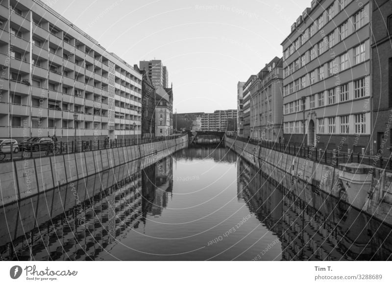 Berlin Mitte Downtown Berlin Town Capital city Skyline Deserted House (Residential Structure) Manmade structures Building Loneliness Perspective Whimsical Water