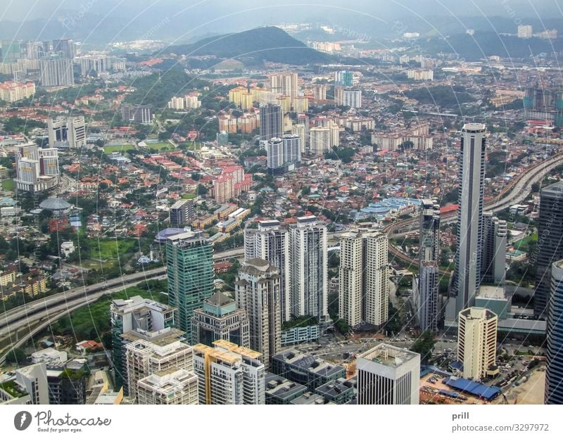 Kuala Lumpur City Centre Town Downtown High-rise Manmade structures Building Architecture Street Tall Above city centre of kuala lumpur Malaya