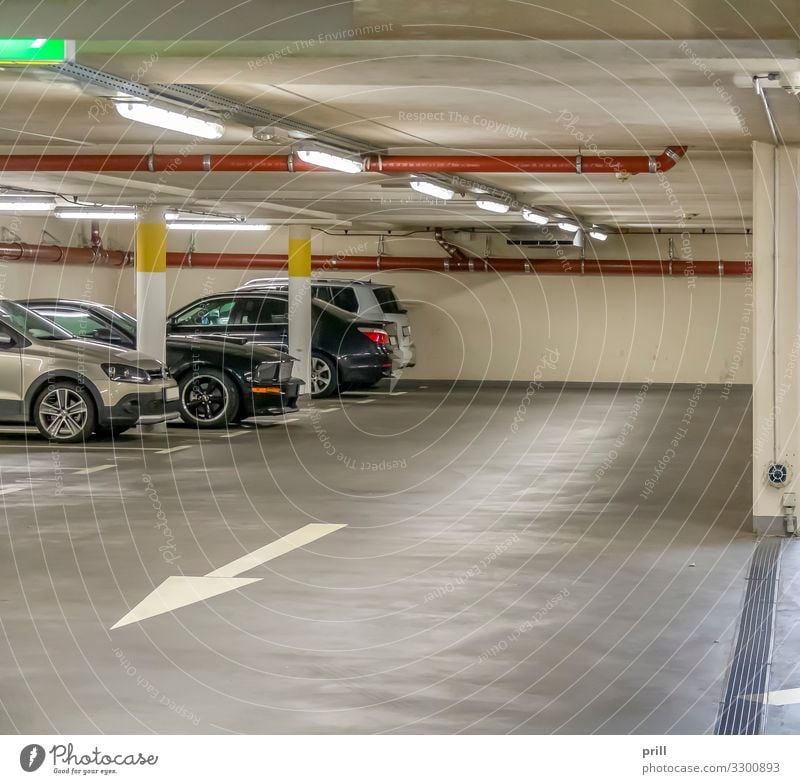 Parking Garage Room Parking garage Manmade structures Building Architecture Lanes & trails Vehicle Car Authentic Multi-story garage Multistory