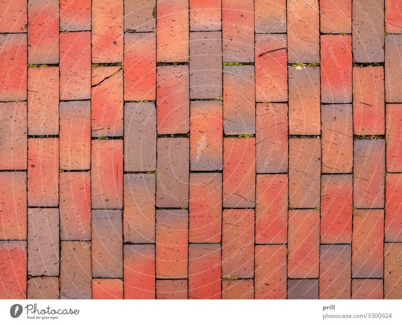 red cobblestone background Stone Brick Together Brown Red paving stone clay bricks Tile full-frame image reason Background picture Seam Stitching tight