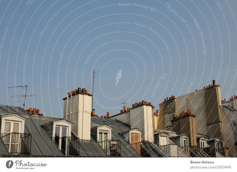 Roof stories 4 roofs antennas Paris Dormer windows Skylight Fireplaces Balcony Building Window Architecture Chimney