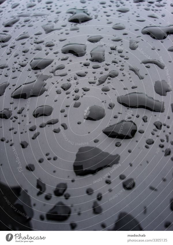 drips Bad weather Rain Esthetic Elegant Wet Black Bizarre Uniqueness Climate Network Arrangement Perspective Symmetry Drops of water Puddle Water Colour photo