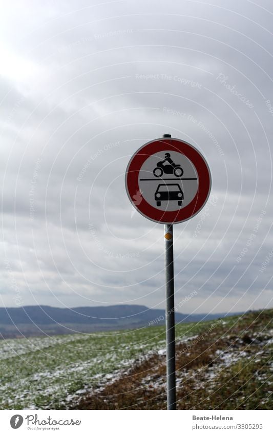 Signs 2 Road sign Signs and labeling Signage Road traffic no road Warning sign Lanes & trails Safety Bans Deserted Exterior shot