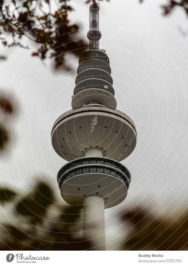 The Hamburg Tele-Michel / Television tower Port City Tower Esthetic Elegant Gigantic Large Round Town Brown White Style Heinrich Hertz Hamburg TV tower