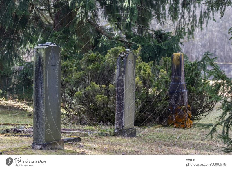 Grave and memorial stones Manmade structures Monument Sadness Grave and memorial stones of a memorial Jewish cemetery national socialism World War II