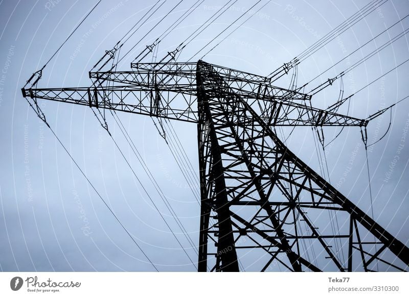 #High voltage pylon #2 Winter Machinery Technology Entertainment electronics Energy industry Renewable energy Industry Esthetic Electricity Electricity pylon