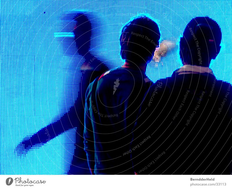 pixels Pixel LCD Large Motion blur Photokina Group Movement Blue Screen Church service