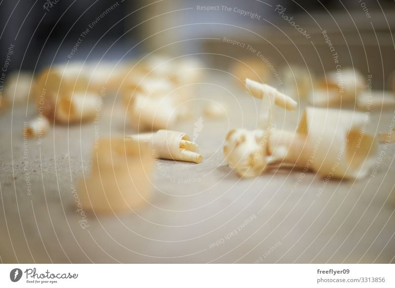 wood shavings in a carpenter workshop carpentry tool tools object objects woodworking details shallow depth of field timber craftsmanship close up industry