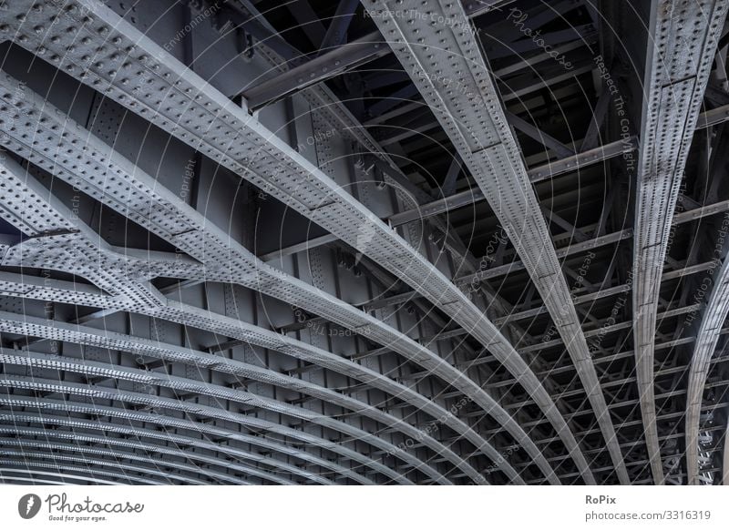 Steel framework of Blackfriars bridge in London. Lifestyle Style Design Vacation & Travel Tourism Sightseeing City trip Science & Research Work and employment