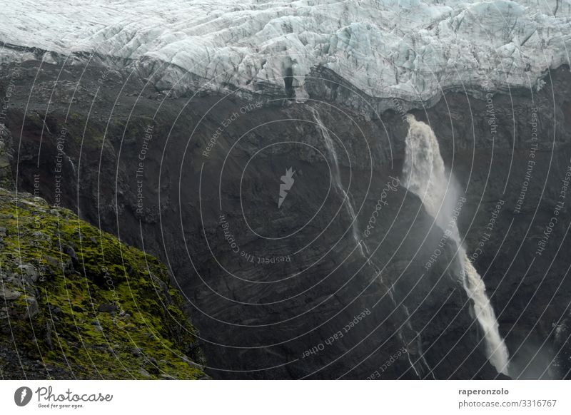 glacier margin Glacier Glacier ice Ice icily chill Climate glacier blue Iceland Landscape Climate change Deserted Exterior shot Frost Nature Colour photo Melt