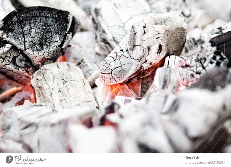 background pattern charcoals smolder close up Warmth Chimney Hot Red Black White black background burn burned out calefy cook Embers enchafe fervent fire