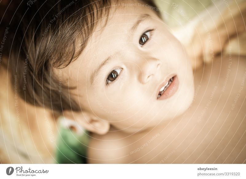 cute young boy playing and have a happy time Lifestyle Joy Happy Face Summer Child School Schoolchild Human being Boy (child) Family & Relations Friendship