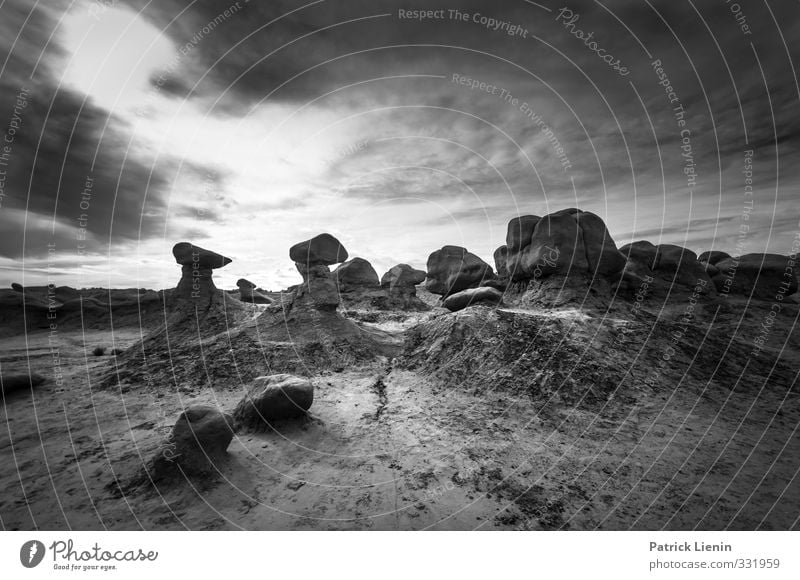 Sacred Place Environment Nature Landscape Elements Earth Air Canyon Adventure Black & white photo Exterior shot Day Panorama (View) Wide angle