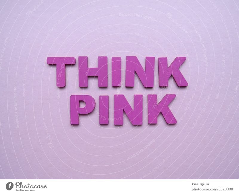 think pink Characters Communicate Happiness Positive Pink Emotions Joy Happy Contentment Joie de vivre (Vitality) Optimism Moody Colour photo Studio shot