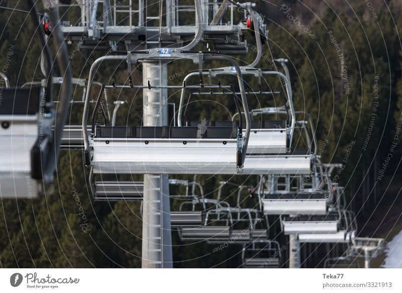 #Ski lift winter without snow #1 Sports Winter sports Ski run Esthetic Tourism Logistics Grief Ski resort Climate change Colour photo Exterior shot