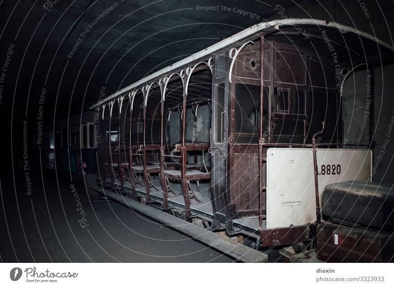 the tunnel | relic Adventure Tunnel Transport Means of transport Passenger traffic Public transit Road traffic Train travel Rail transport Tram Rail vehicle Old