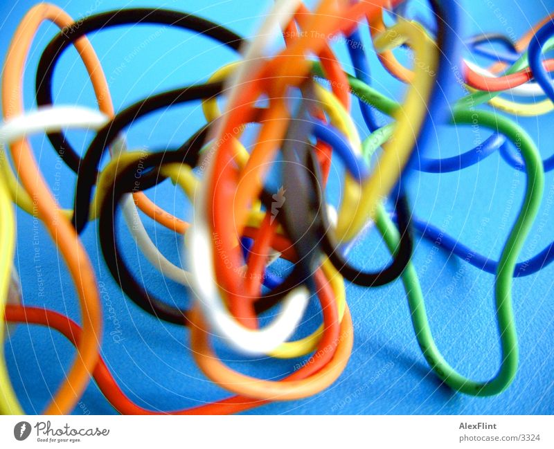 coloured_wire_salad Wire Macro (Extreme close-up) Close-up Colour