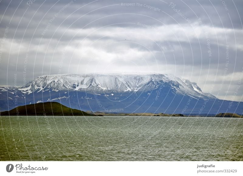 Iceland Environment Nature Landscape Sky Clouds Climate Frost Rock Mountain Volcano Lake Mývatn Exceptional Dark Fantastic Natural Wild Moody Colour photo