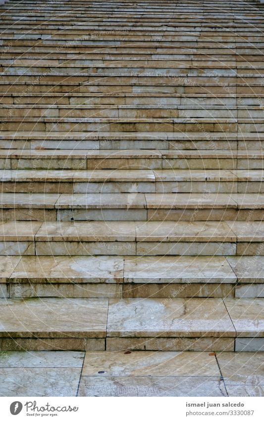 stairs architecture on the street in Bilbao city Spain steps structure staircase stairway construction floor ground outdoors urban old up down fence bilbao