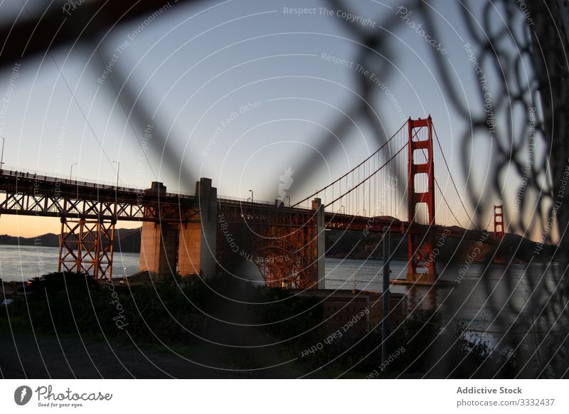 Landscape Golden Gate Bridge at sunrise golden gate bridge view heritage landscape sky landmark historic venice beach california usa journey travel nature