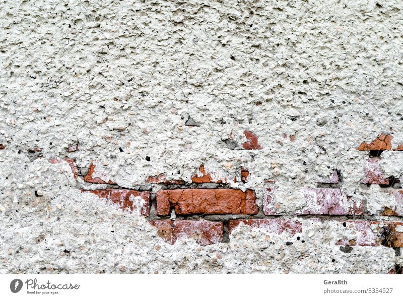 texture of old brick wall with plaster Brick Old Dirty Gray Blank Brick wall Crack & Rip & Tear Damage orange scruffy Surface template wall Consistency vintage