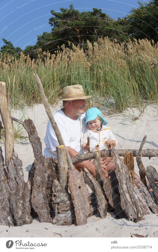 Childhood | Father & Son | Holiday Happiness I Well-being Contentment Relaxation Calm Vacation & Travel Tourism Summer Summer vacation Sun Beach Masculine