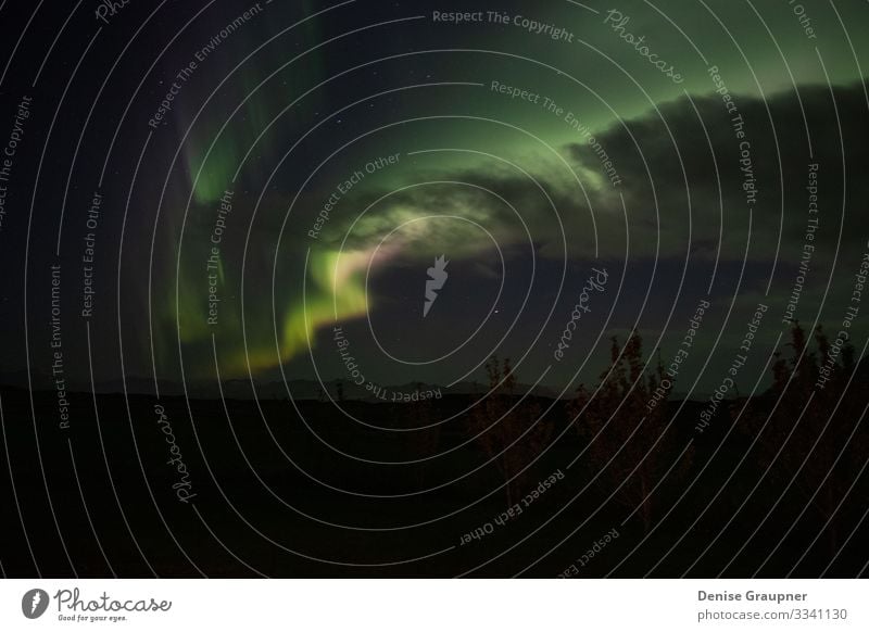 Northern Lights over Iceland Stunning moment Summer Winter Environment Nature Landscape Climate Climate change Aurora Borealis Vacation & Travel northern