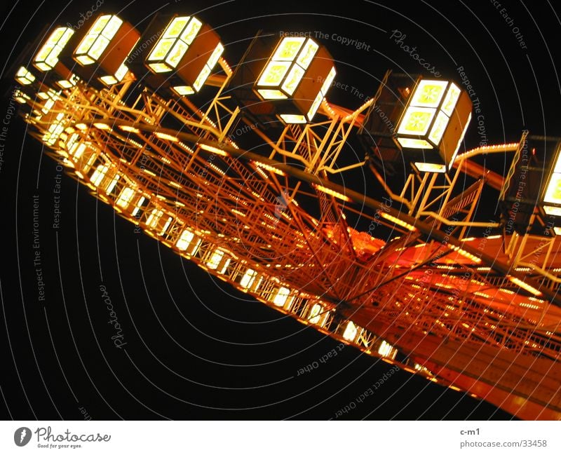 Ferris wheel Fairs & Carnivals Night Light Rotation Leisure and hobbies Lighting