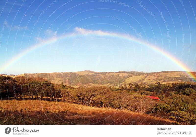 and in the end happiness waits Colour photo Loneliness Idyll tranquillity Landscape Agriculture Hiking Sky Field Mountain Lanes & trails Environment Nature