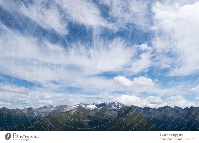 View from the Schlossalm Calm Vacation & Travel Far-off places Freedom Summer Snow Mountain Hiking Climbing Mountaineering Environment Nature Landscape Elements