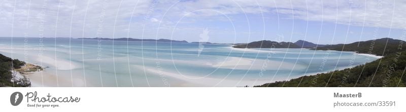 Whiteheaven Beach Vacation & Travel Ocean Nature Landscape Water Coast Whitsunday Islands Australia Large Paradise white beach most beautiful beach in the world