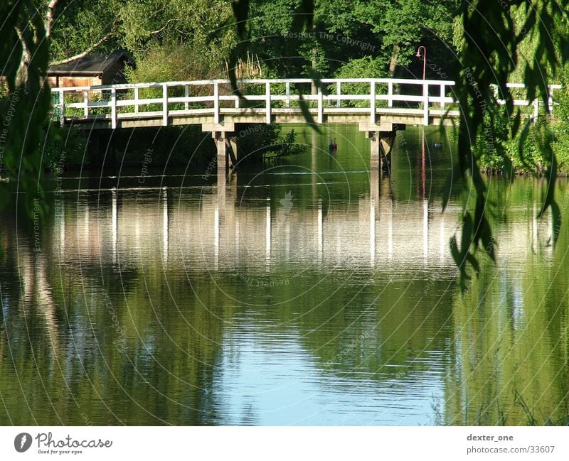 Bridge at the lake Lake Park Water Nature