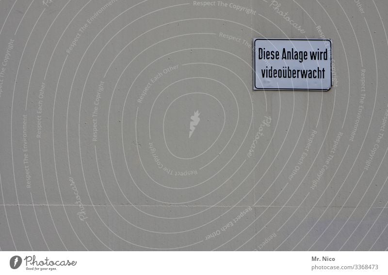 Video surveillance Surveillance Police state Surveillance camera Safety house wall Wall (barrier) Signage Signs and labeling Observe Testing & Control