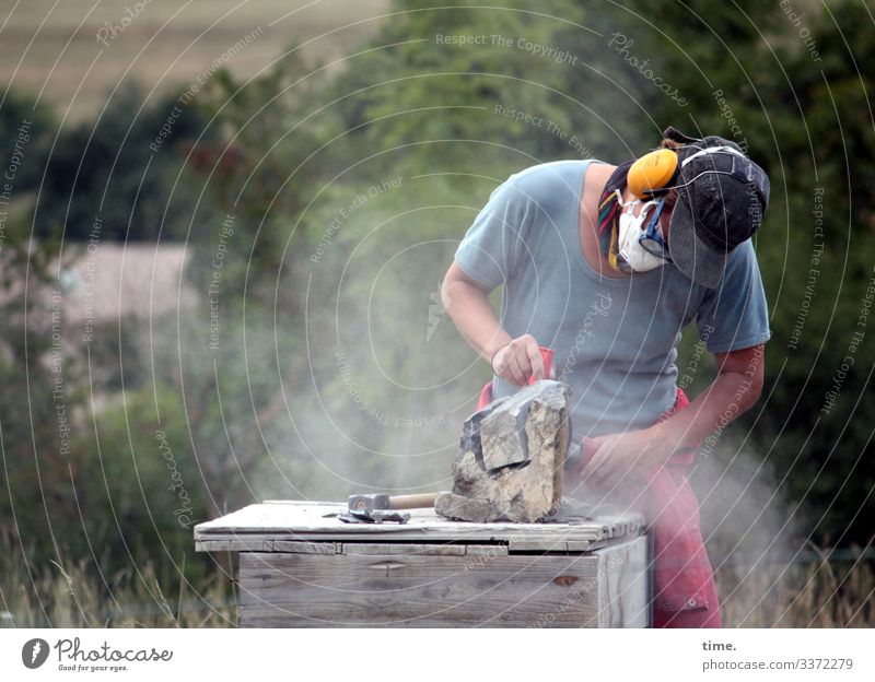 femme au travail (III) Work and employment Craftsperson Workplace Craft (trade) Feminine Woman Adults 1 Human being Art Artist Sculpture Landscape Workwear