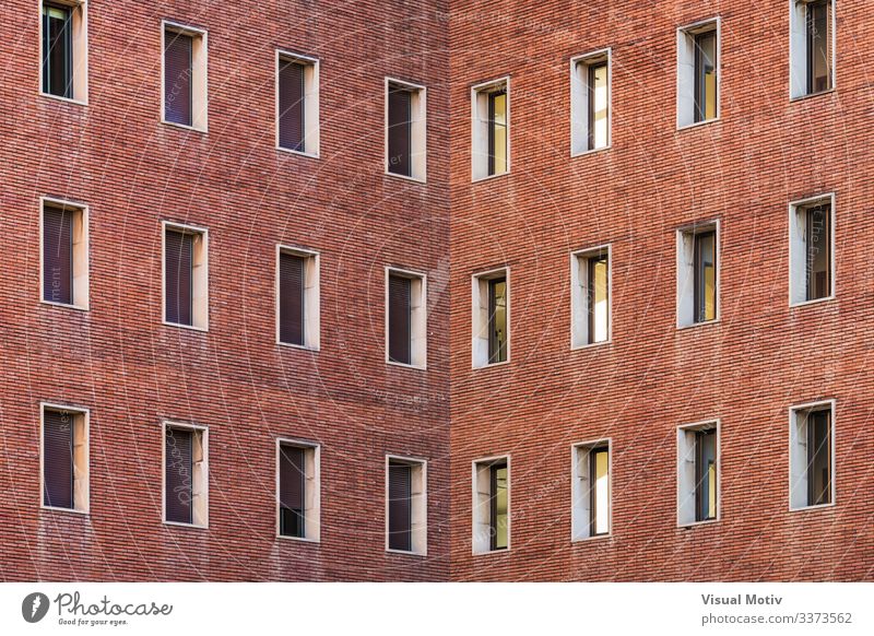 Symmetrical facades of a building Design Building Architecture Facade Brick Colour windows building facade urban old brick building urban facade exterior