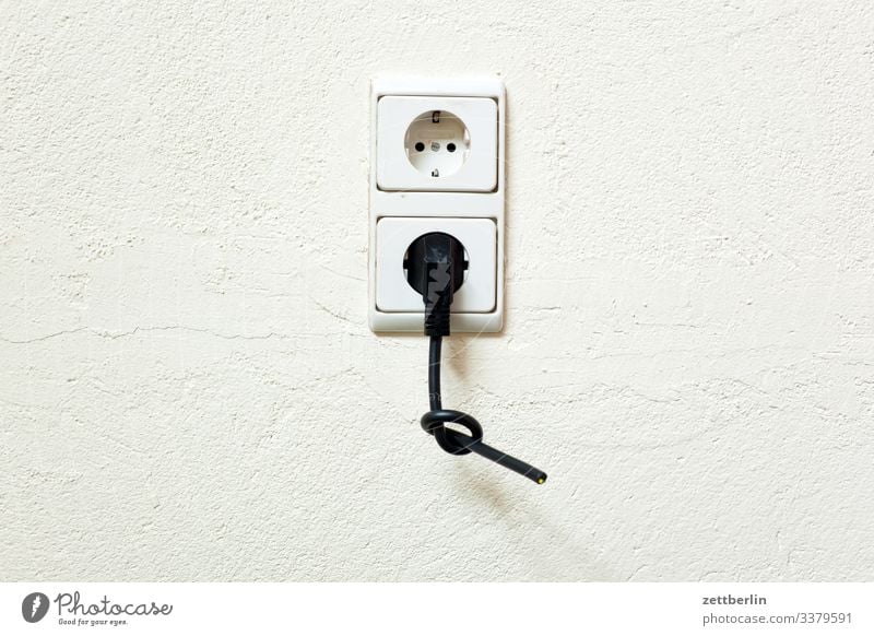 Plug in the socket Electrics electrician Electronics Infrastructure Cable Schuko Save Socket Connector stream power line electricity price power supply