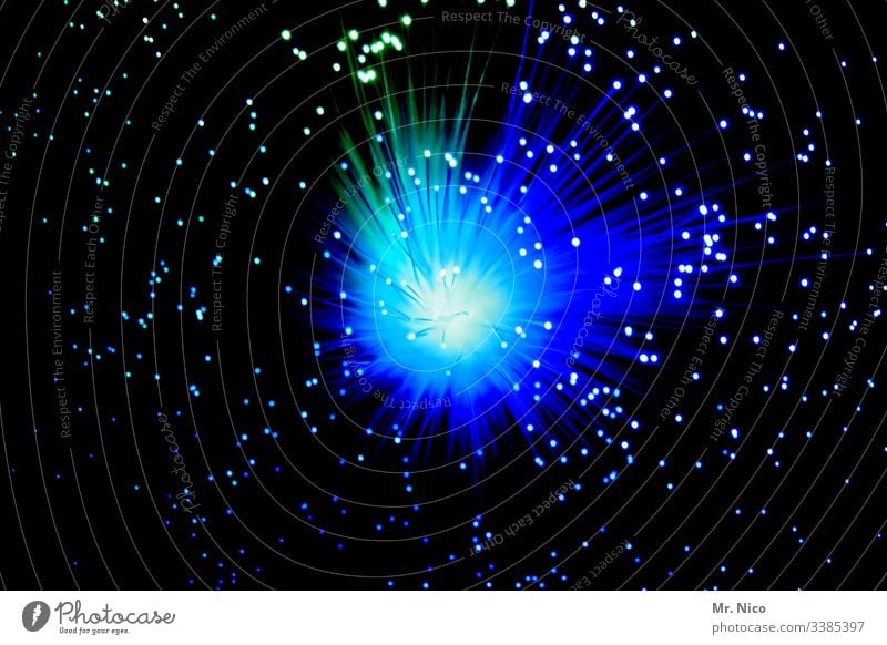Blue light - 3 - Illuminate blue Obscure Beam of light Seventies Firecracker New Year's Eve Point of light Bang Patch of colour Work of art Light