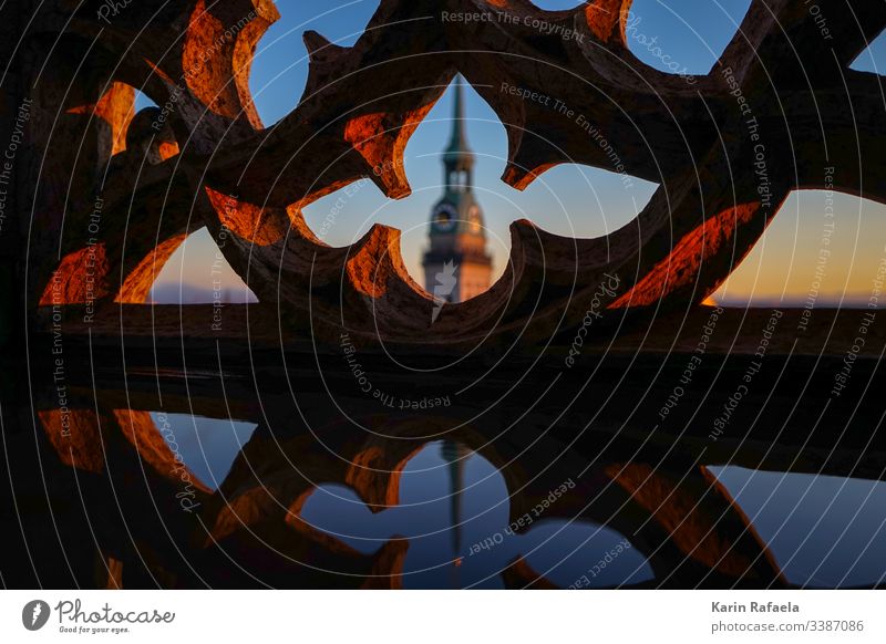 steeple Church Church spire Exterior shot Deserted Religion and faith Belief Colour photo Sky Architecture Building Tourist Attraction Tower Landmark Downtown