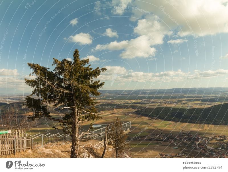 Mountain Peak Skywalk at the Hohe Wand in austria Alpen Alps Austria Daytime Distance Distant View Europe Gutenstein Alps High Mountain Range Landscape