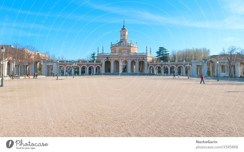 San Antonio square in Aranjuez, Madrid, Spain spain aranjuez architecture antonio san palace europe building tourism travel madrid old church historic famous