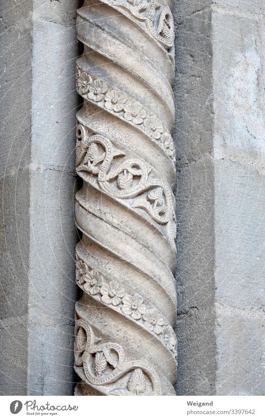 column Church Column gothic Portal Stone steimetz Architecture Colour photo Landmark