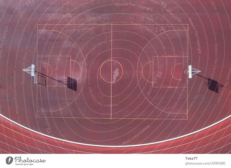 a plain basketball court from above basketball field baskettball court from above lines sport lines basketball lines sport place ash red small basketball court