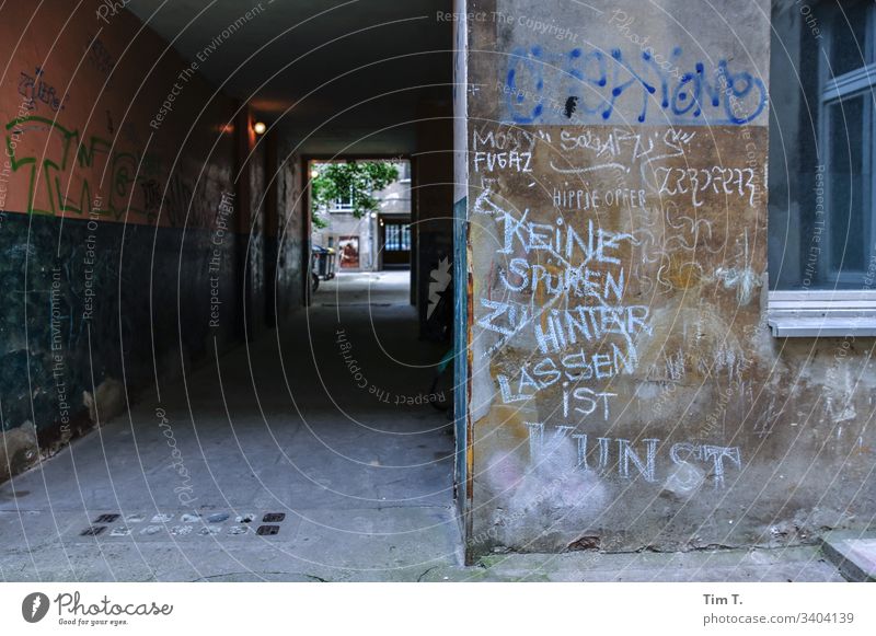 Backyard Berlin Chalk House (Residential Structure) Town Old building Deserted Window Facade Downtown Apartment Building Courtyard Wall (building)