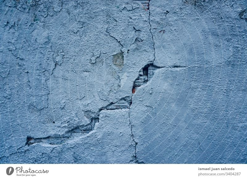 broken blue wall texture pattern stone background abstract old facade building street outdoors grunge vintage lines surface textured shapes cement