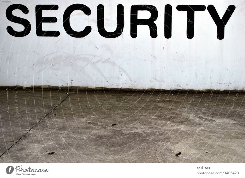 Safety first security Testing & Control search Wall (building) Surveillance Fear Protection