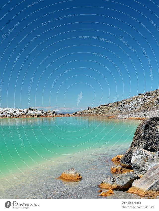 Tongariro Alpine Crossing New Zealand Tangariro National Park Lake Water Sky Blue Green