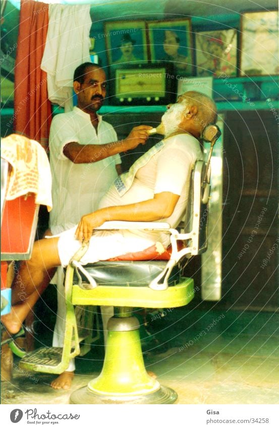 barber India Facial hair Nostalgia Multicoloured Man Services Hairdresser Chair To enjoy