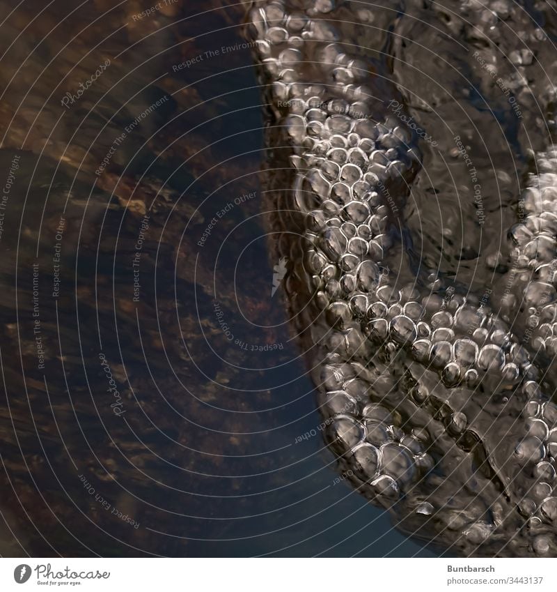 bubbles Warnov River Blow Bubbles fizz Wet Water fish ladder vertebra reflection Foam Riverbed White crest Exterior shot Blue Inject Nature Reflection